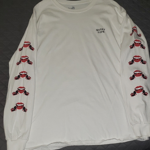 White Quiet life long sleeve shirt size L - Picture 1 of 4